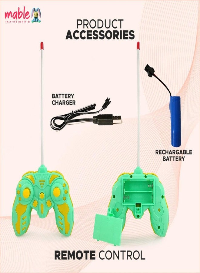 MABLE Remote Control Car Toy for Kids | 3D Transparent Racing Car with Lights, Sound & 360° Rotation | Rechargeable RC Toy Car for Boys & Girls | Gadi for Kids 3+ - Image 5